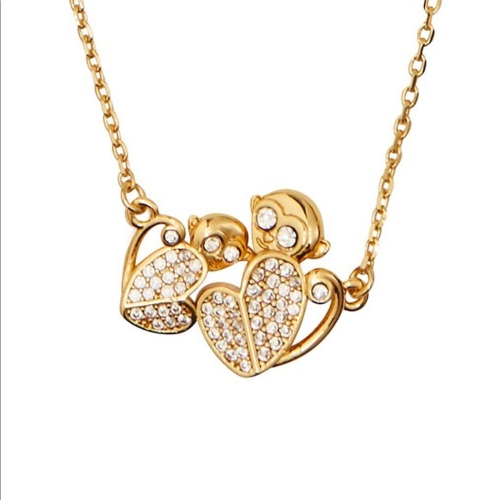 Kate Spade Pavé Stones Monkey Necklace